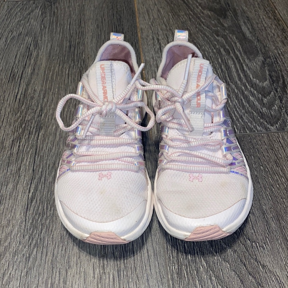 Under Armour sneakers.